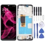 Pantalla Completa con Marco para T-Mobile Revvl 6X Pro 5G (Negro)