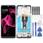 Pantalla Completa con Marco para T-Mobile Revvl 6X 5G (Negro)