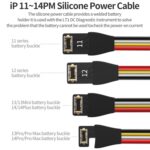 Cable de Alimentación de Silicona Qianli Apple iPhone Serie 11 a 14 - Imagen 4
