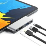 Adaptador Hub 4 en 1 USB-C Tipo-C a HDMI, Aux, USB y PD Tipo-C Base Multifunción HD