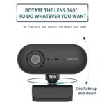 Cámara Web C7 1080Phd USB con Enfoque Automático, Lente de Rotación 360 Grados y Micrófono Integrado para Transmisión en Vivo - Imagen 4