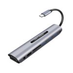 Hub V161B 9 en 1 Tipo-C a HDMI VGA USB 3.0 SD TF Lector de Tarjetas y Audio 3,5 mm