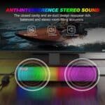 Altavoz Cableado para PC Q9 10W USB con Sonido Surround y Luz RGB - Imagen 2