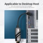 Adaptador de Red Ethernet Jsm 1000 Mbps USB 3.0 a RJ45 Cable - Imagen 4