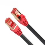 Cabezal Chapado en Oro Cat7 RJ45 Cable LAN Ethernet Alta Velocidad 10 Gbps 10 M
