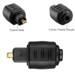 Adaptador de Audio Óptico Junsunmay 3.5mm Hembra Mini Jack a Digital Toslink Macho Conector - Imagen 2