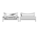 Conectores de Banda de Metal Curvo para Samsung Galaxy Watch 4 / 4 Classic - Estilo Botón