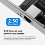 Tarjeta de Red Cableada LB-Link BL-GP2500M PCIe Gigabit 2,5 Gbps Un Solo Puerto para PC de Escritorio - Imagen 2