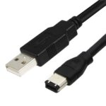 Cable Convertidor Junsunmay Firewire IEEE 1394 Adaptador Macho 6 Pines a USB 2.0 Macho 1,8 m