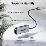 Convertidor de Red con Cable 5 Gbps Wavlink Nwu340G Adaptador USB-C a Ethernet Gigabit RJ45 - Imagen 2