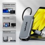 Convertidor de Red con Cable 5 Gbps Wavlink Nwu340G Adaptador USB-C a Ethernet Gigabit RJ45 - Imagen 4