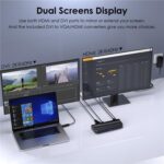 Estación de Acoplamiento Concentrador USB-C 13 en 1 Wavlink Ug49Dk1 para Windows Mac Android con Pantalla Dual Enchufe Australiano - Imagen 4