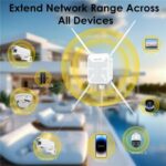 Repetidor AP WAVLINK WN588HA2, amplificador de señal WiFi, extensor WiFi de doble banda AC1200, enchufe: UE - Imagen 4