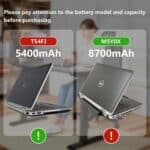 Batería para Dell E5420/E6430/E6420/E6520/E6530 T54FJ 4400mAh - Imagen 4