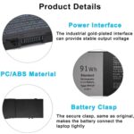 Batería para Dell Precision 7510/7520 MFKVP 7800 mAh - Imagen 3