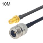 Cable Adaptador Coaxial SMA Hembra a N Hembra RG58, Cable de 10 Metros