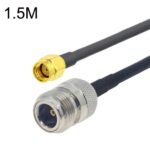 Cable Adaptador Coaxial Rp-Sma Macho a N Hembra RG58, Longitud 1,5 m
