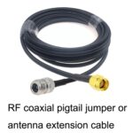 Cable Adaptador Coaxial Rp-Sma Macho a N Hembra RG58, Longitud 1,5 m - Imagen 3