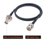 Cable Adaptador Coaxial BNC Hembra a BNC Macho RG58 Resistente al Agua Longitud 3 m - Imagen 2