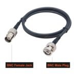 Cable Adaptador Coaxial BNC Hembra a BNC Macho RG58 Longitud 10 m - Imagen 2