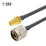 Cable Adaptador Coaxial RG58 Hembra a N Macho RP-SMA, Longitud 1,5 m