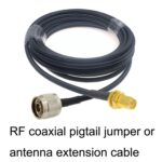 Cable Adaptador Coaxial RG58 Hembra a N Macho RP-SMA, Longitud 1,5 m - Imagen 3