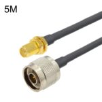 Cable Adaptador Coaxial RG58 Hembra a N Macho RP-SMA, Longitud 5 Metros