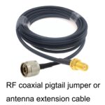Cable Adaptador Coaxial SMA Hembra a N Macho RG58, Longitud del Cable 1,5 m - Imagen 3