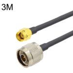 Cable Adaptador Coaxial Rp-Sma Macho a N Macho Rg58 Longitud 3 Metros