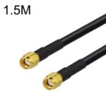 Cable Adaptador Coaxial Rp-Sma Macho a Rp-Sma Macho Rg58, Longitud 1,5 m