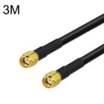 Cable Adaptador Coaxial Rp-Sma Macho a Rp-Sma Macho Rg58, Longitud 3 Metros