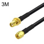 Cable Adaptador Coaxial SMA Macho a SMA Hembra RG58 Longitud 3 Metros
