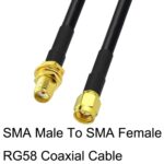 Cable Adaptador Coaxial SMA Macho a SMA Hembra RG58 Longitud 3 Metros - Imagen 4