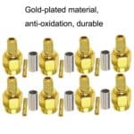 Conector Macho SMA Engarzado para RG58, LMR195, RG142, RG400 - Pack 10 Uds. - Imagen 3