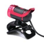 Cámara USB Hxsj A859 480P para Curso de Redes con Micrófono de Absorción de Sonido Incorporado (Rojo) - Imagen 2