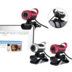 Cámara USB Hxsj A859 480P para Curso de Redes con Micrófono de Absorción de Sonido Incorporado (Rojo) - Imagen 3