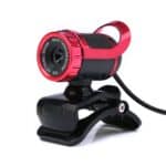 Cámara de Video USB Hxsj A859 480P con Micrófono de Absorción de Sonido Incorporado (Rojo)