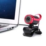 Cámara de Video USB Hxsj A859 480P con Micrófono de Absorción de Sonido Incorporado (Rojo) - Imagen 2