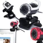 Cámara de Video USB Hxsj A859 480P con Micrófono de Absorción de Sonido Incorporado (Rojo) - Imagen 4