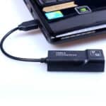 Adaptador Ethernet USB a RJ45 10/100 Mbps Tarjeta de Red (Negro) - Imagen 2