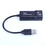 Adaptador Ethernet USB a RJ45 10/100 Mbps Tarjeta de Red (Negro) - Imagen 4