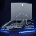 Suohuang Notebook Cooler Gaming Notebook Base de refrigeración Soporte de ventilador de escape para portátil - Imagen 2