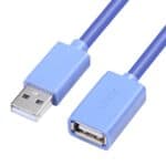 3 Cables de Extensión USB Macho a Hembra Jasoz Núcleo de Cobre sin Oxígeno (Azul Oscuro) 3M