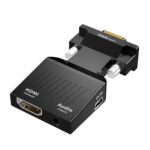 Convertidor Hw-2217 VGA a HDMI con Audio para Computadora Host a HD (Negro)