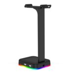 Soporte para Auriculares RGBd9 RGB Gaming con Puertos USB Dual (Negro)