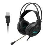 Auriculares de Computadora Smailwolf AK3 con Cable USB Single-Plug y Luz Luminosa