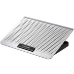 ICE COOREL, ventilador de radiador de aleación de aluminio para portátil, soporte de refrigeración silencioso para portátil, Space Silver