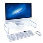 SYC0043 2 PCS Computer Monitor Desktop Aumento de la base acrílica