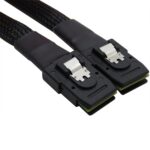 Cable de Datos Sas36P Sff-8087 a Sas36P para Motherboard Server (Negro) 0.7M