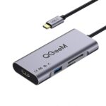Adaptador Multifuncional 7 en 1 Qgeem USB 3.0 Tipo-C Hub de Extensión Qg-Uh07-3 V1